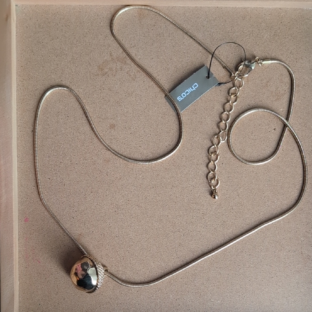 Chico's Gold-Tone Pendant Necklace